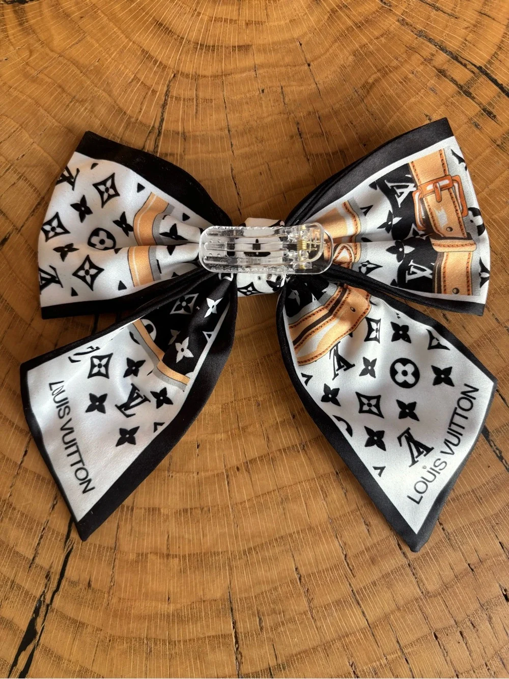 Louis Vuitton Monogram Silky Hair Bow Accessory